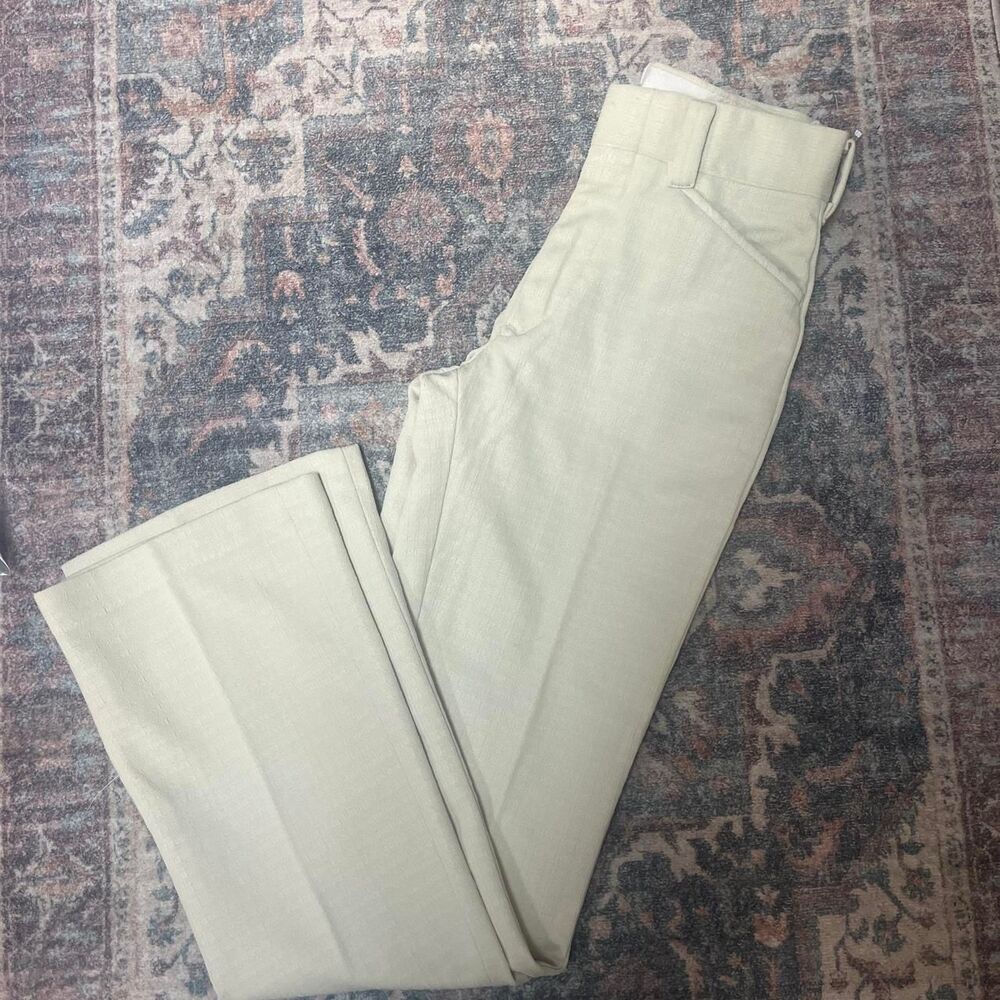 Unbranded Men's Cream and Green Trousers